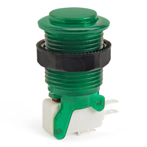 Industrias Lorenzo IL-PSLCVT-CVEX-GREEN — IL PSL-CV Convex Translucent Short Stem Pushbutton - Green