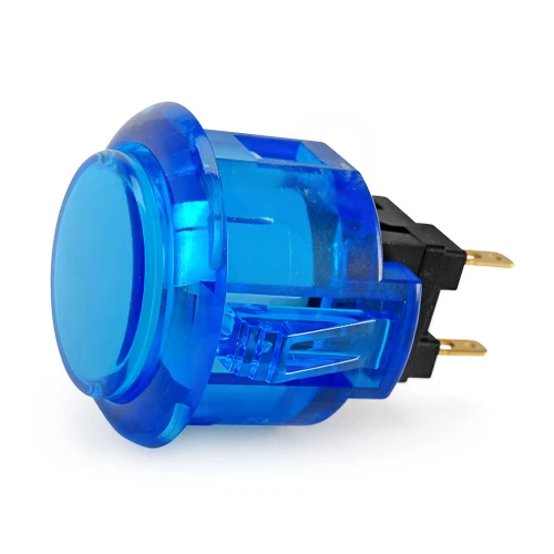 Sanwa Denshi SANWA-OBSC-24-CB — Sanwa OBSC 24mm Translucent Pushbutton - Blue
