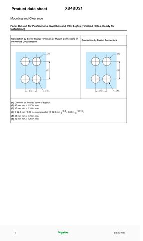 Datasheet — XB4BD21 — page 6