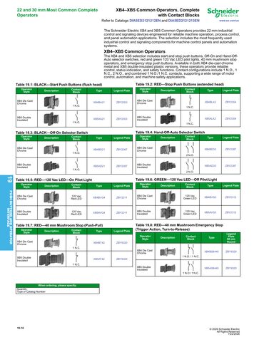 Catalogue — Push-Buttons-Digest-Catalog-0100CT2401-SEC-19.pdf — page 10