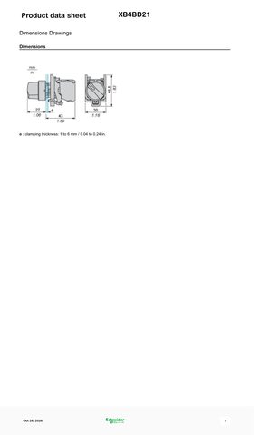 Datasheet — XB4BD21 — page 5