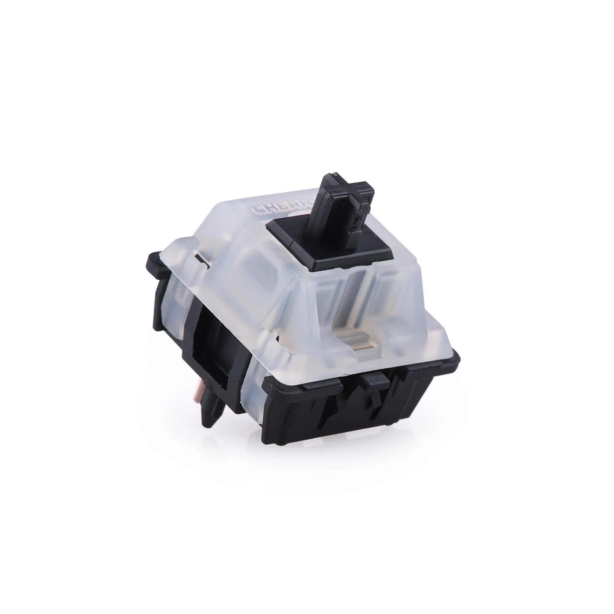 Cherry MX BLACK CLEAR-TOP SWITCHES MX1A-61NW LINEAR — Cherry MX Black Clear-Top Switches MX1A-61NW Linear Switches