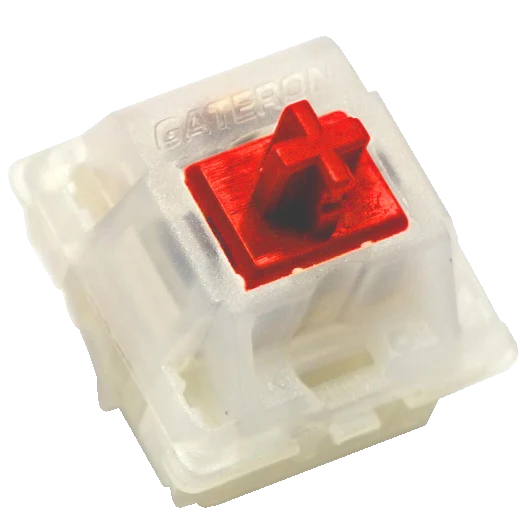 Gateron KS-3 MILKY RED PRO 45G LINEAR — Gateron KS-3 Milky Red Pro 45g Linear Switch