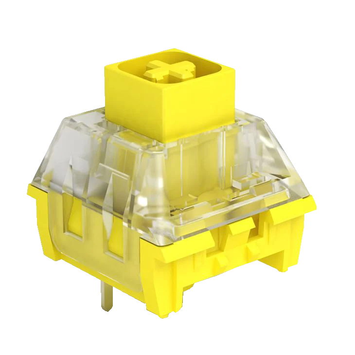 Kailh BOX NOBLE YELLOW 55G CLICKY PLATE MOUNT — Kailh BOX Noble Yellow 55g Clicky Plate Mount Switch