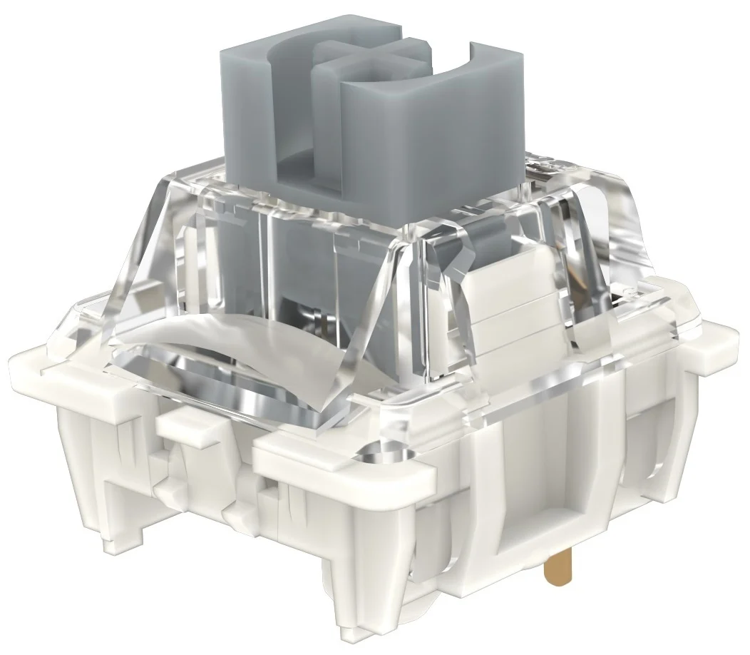 Gateron G PRO 3.0 SILVER 45G LINEAR PCB MOUNT — Gateron G Pro 3.0 Silver 45g Linear PCB Mount Switch