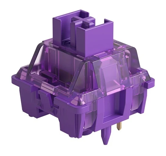 Akko LAVENDER PURPLE PRO V3 40G TACTILE PCB MOUNT SWITCHES 45 PAC — Akko Lavender Purple Pro V3 40g Tactile PCB Mount Switches 45 Pack