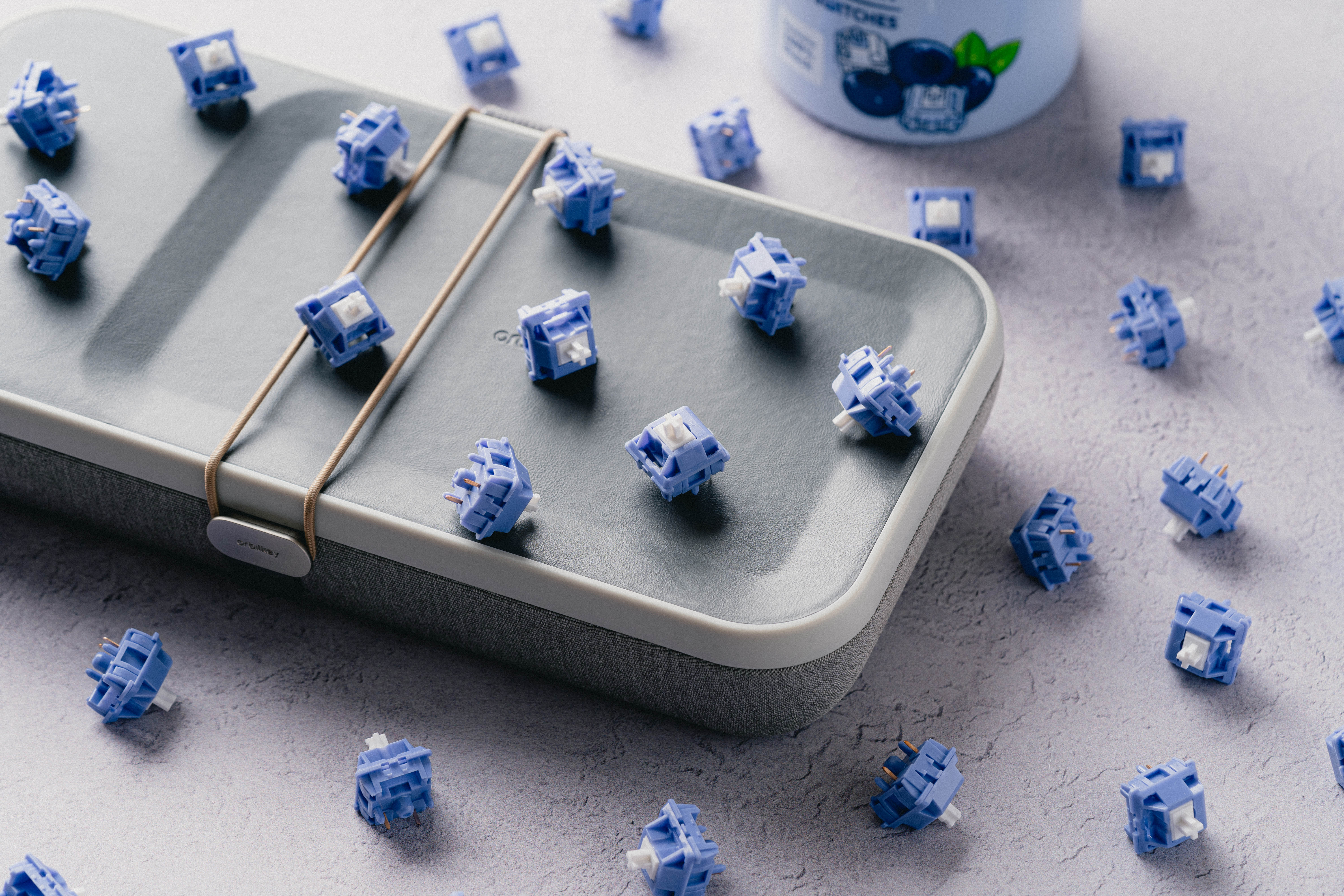 dangkeebs BLUEBERRY MILK TACTILE — Blueberry Milk Tactile Switches