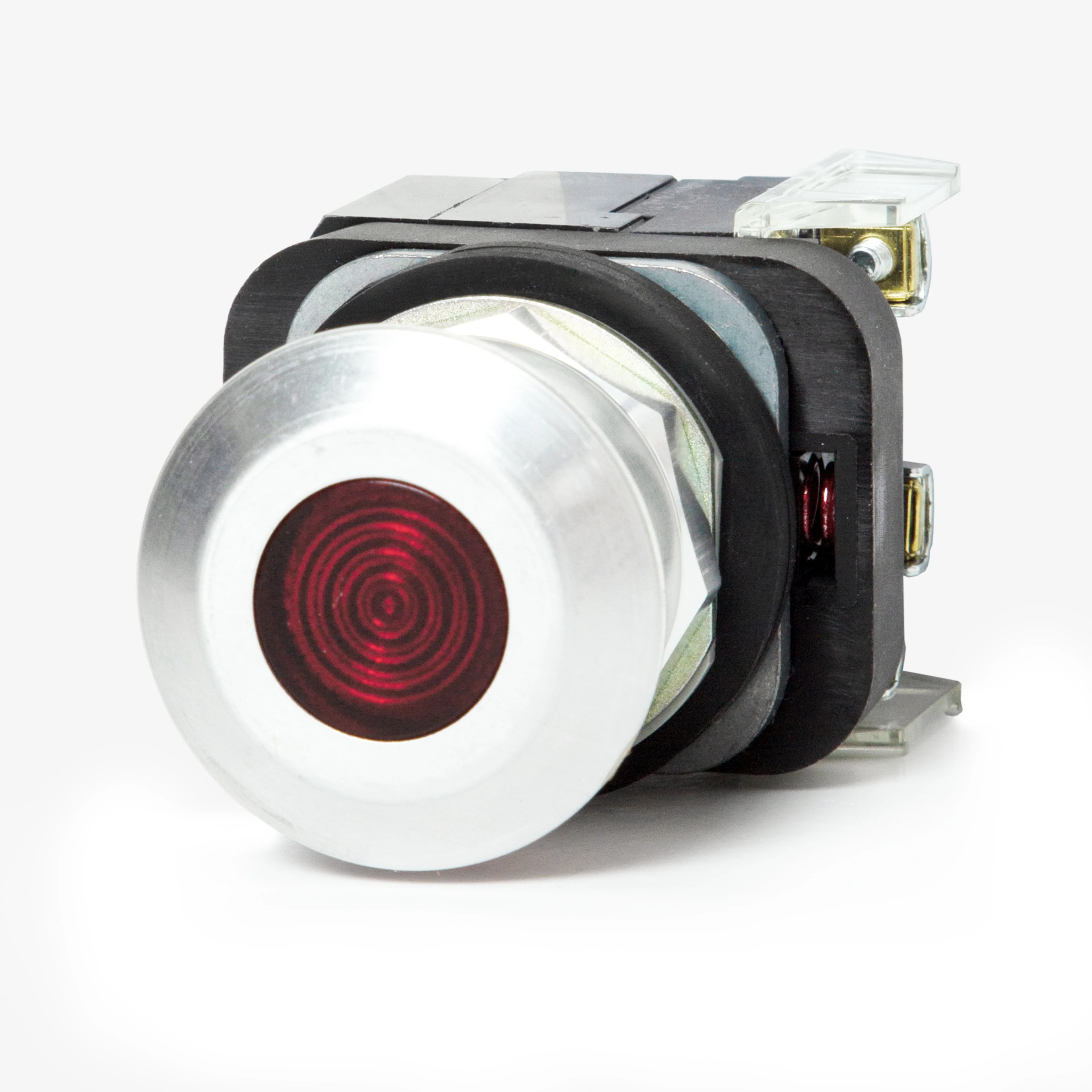 Allen-Bradley 800T-FXP16RA1 — Bulletin 800T 30.5mm Red Illuminated Mushroom Push-Pull E-Stop (1NCLB+1NO)